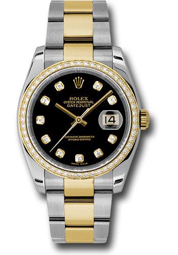 Rolex Datejust 36 Steel and Yellow Gold - Diamond Bezel - Oyster