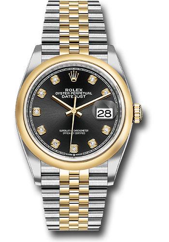 Rolex Datejust 41 Black Diamond Dial Steel 18K Yellow Gold Jubilee 126333