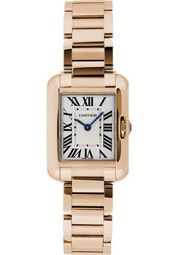 Cartier Tank Americaine 18K Rose Gold Ladies Watch W2620031 Box