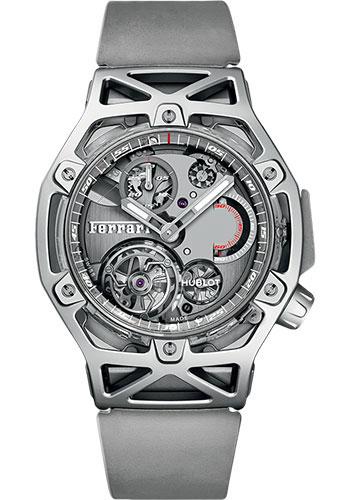 Hublot Novelties Techframe Ferrari Tourbillon Chronograph Sapphire White Gold Limited Edition of 70 Watch-408.JW.0123.RX