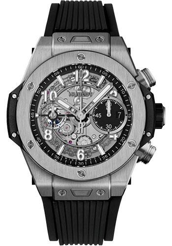 Hublot Big Bang Unico Titanium Watch - 42 mm - Black Skeleton Dial - Black Lined Rubber Strap-441.NX.1171.RX