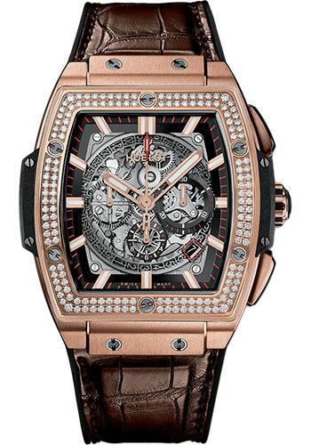 Hublot Spirit Of Big Bang King Gold Diamonds Watch - 45 mm - Sapphire Dial-601.OX.0183.LR.1104