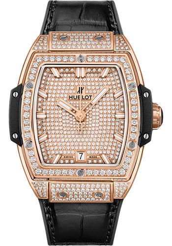 Hublot Spirit Of Big Bang King Gold Full Pave Watch - 39 mm - 18K King Gold Dial-665.OX.9010.LR.1604