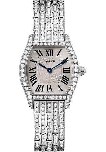 Cartier Tank Louis Cartier Watch - 29.55 mm White Gold Case - Pink Fuschia Alligator Strap - Wjta0011