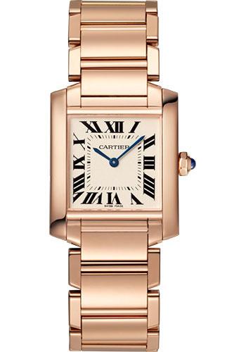 Cartier Silver 18k Rose Gold Tank Louis WGTA0024 Women's